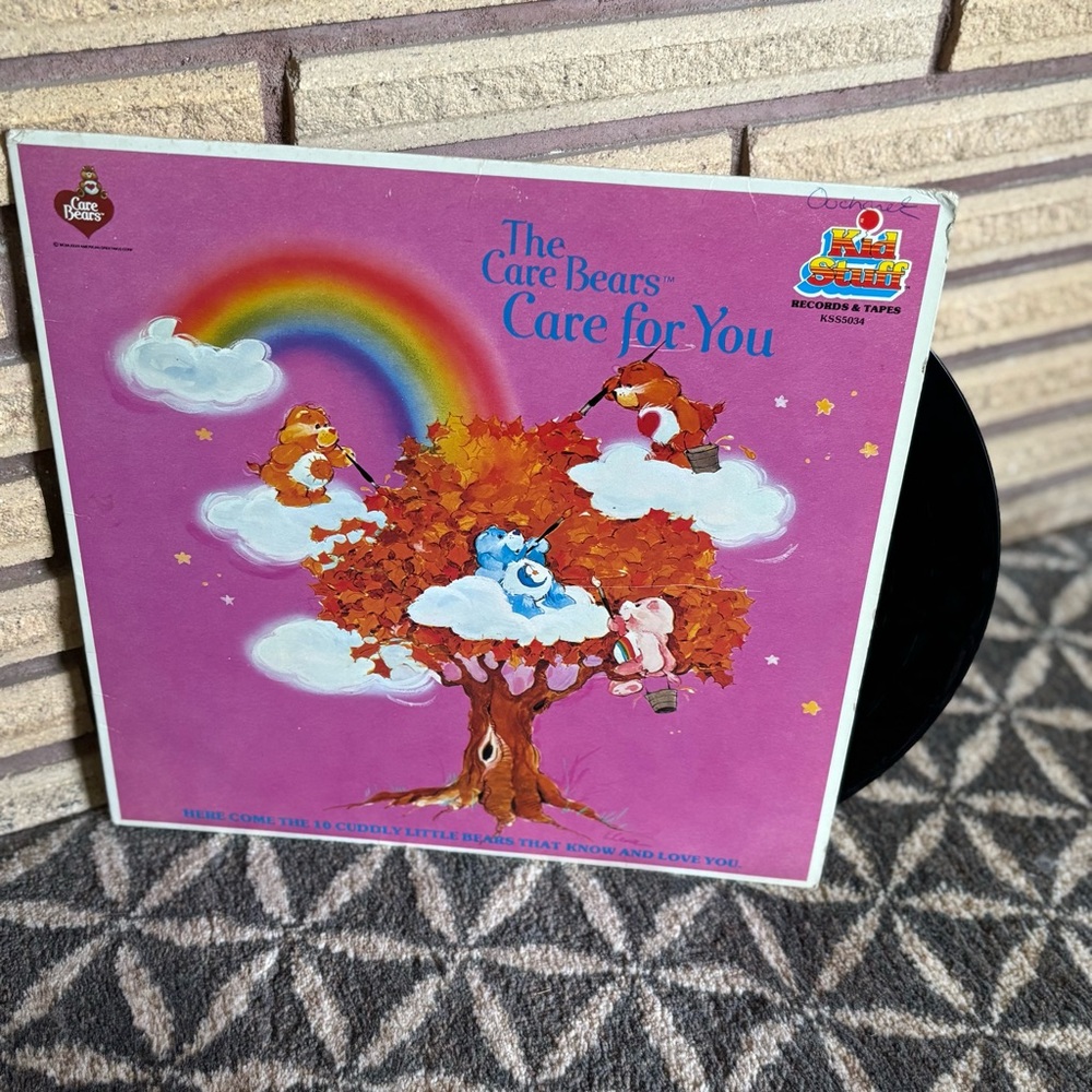 80's "The Care Bears Care for You" Record - 80's Care Bears TV Show - Kids Album